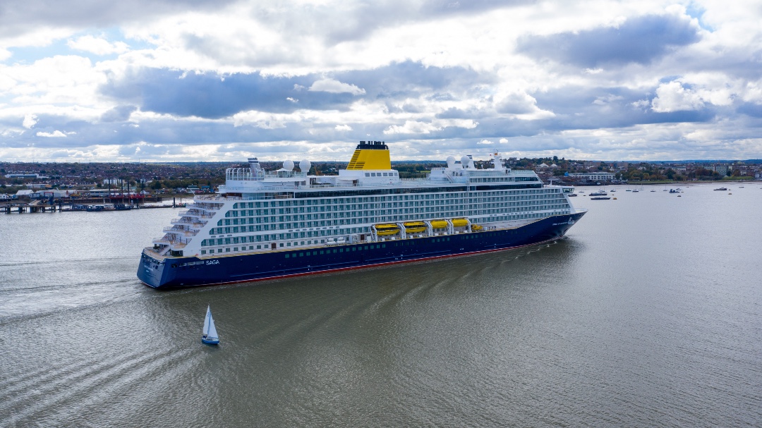 Spirit of adventure arrives in UK Saga Cruise Blondes 