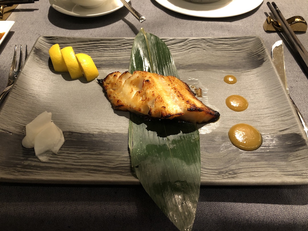 Miso cod at Pacific Rim on Regent Seven Seas Splendor 